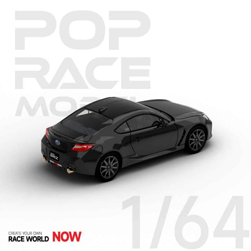 Pop Race 64-SBRZ-BK01 1/64 Subaru BRZ 2022 Black Silica - Image 3