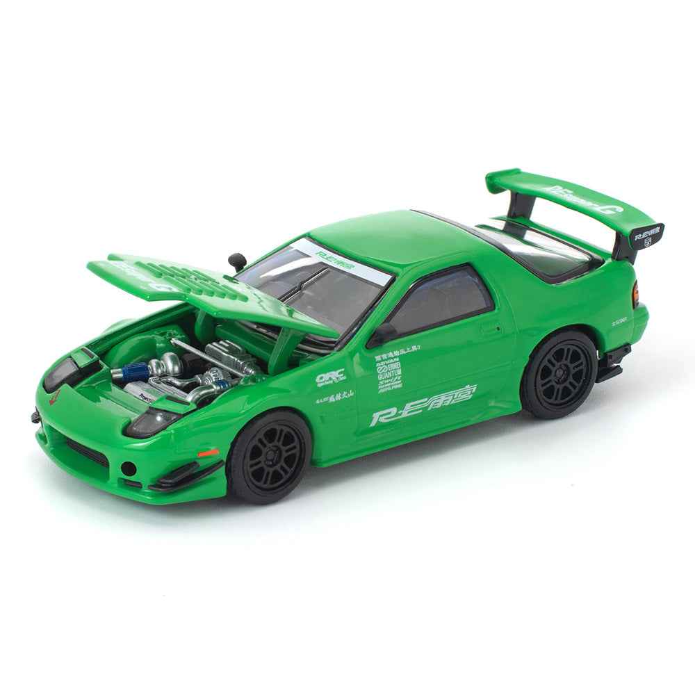 Pop Race 640339 1/64 Mazda RX7 (FC3S) Re-Amemiya Green - Image 2