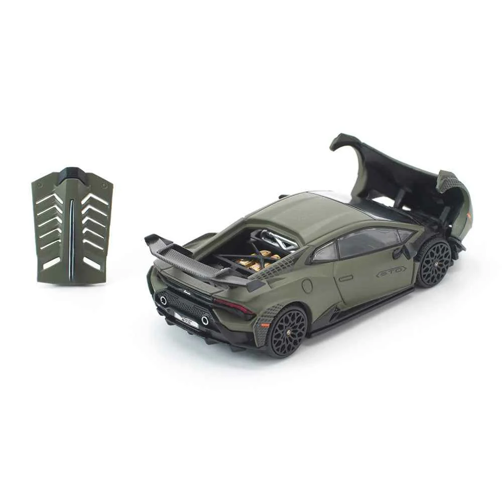 Pop Race 640347 1/64 Lamborghini Huracan STO Verde Turbine Matt - Image 2