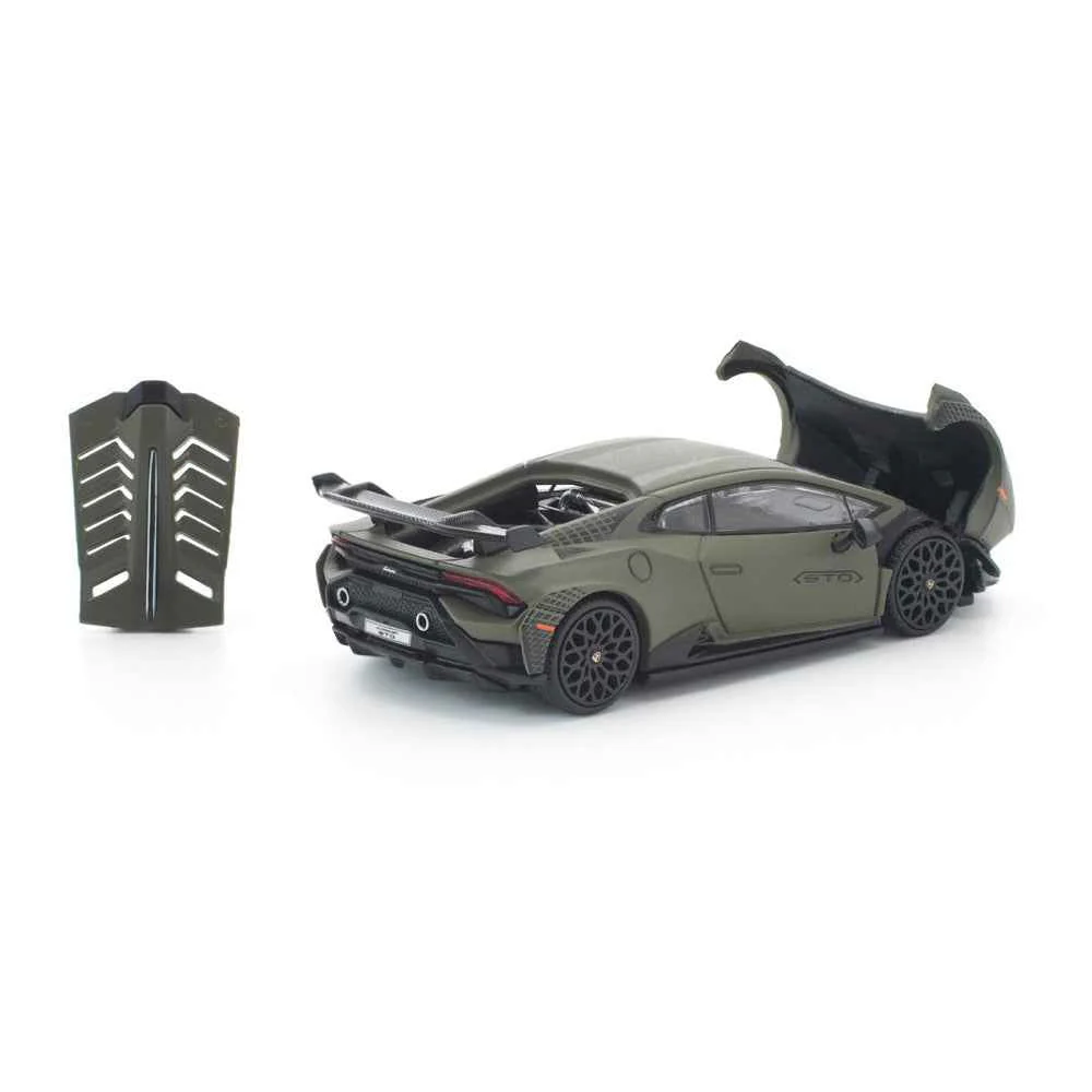 Pop Race 640347 1/64 Lamborghini Huracan STO Verde Turbine Matt - Image 7
