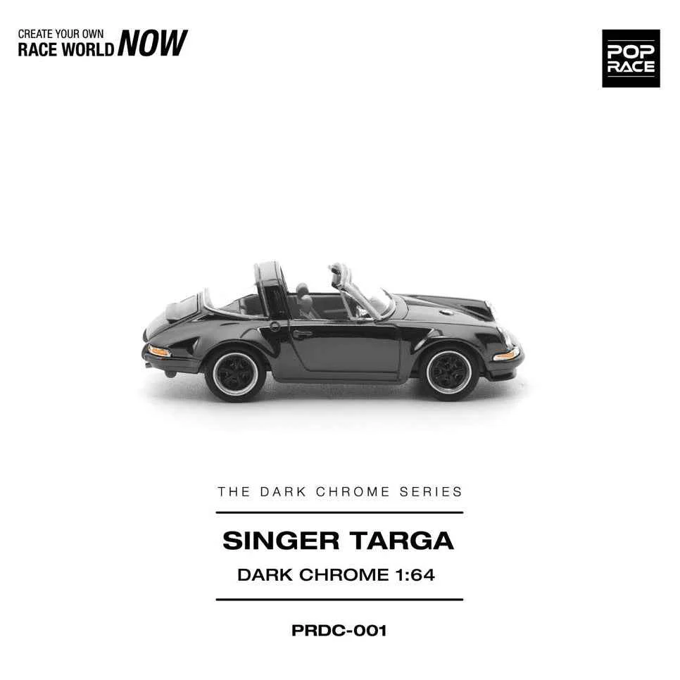 Pop Race DC001 1/64 Singer Targa Dark Chrome - Image 4