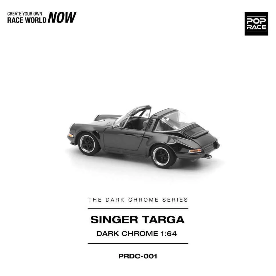 Pop Race DC001 1/64 Singer Targa Dark Chrome - Image 5
