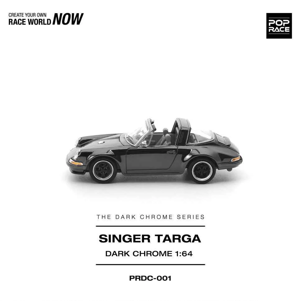 Pop Race DC001 1/64 Singer Targa Dark Chrome - Image 6