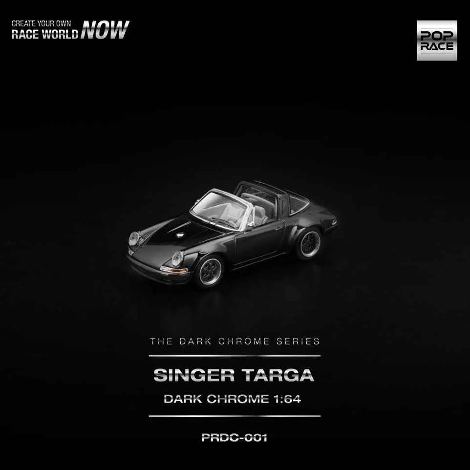 Pop Race DC001 1/64 Singer Targa Dark Chrome - Image 7