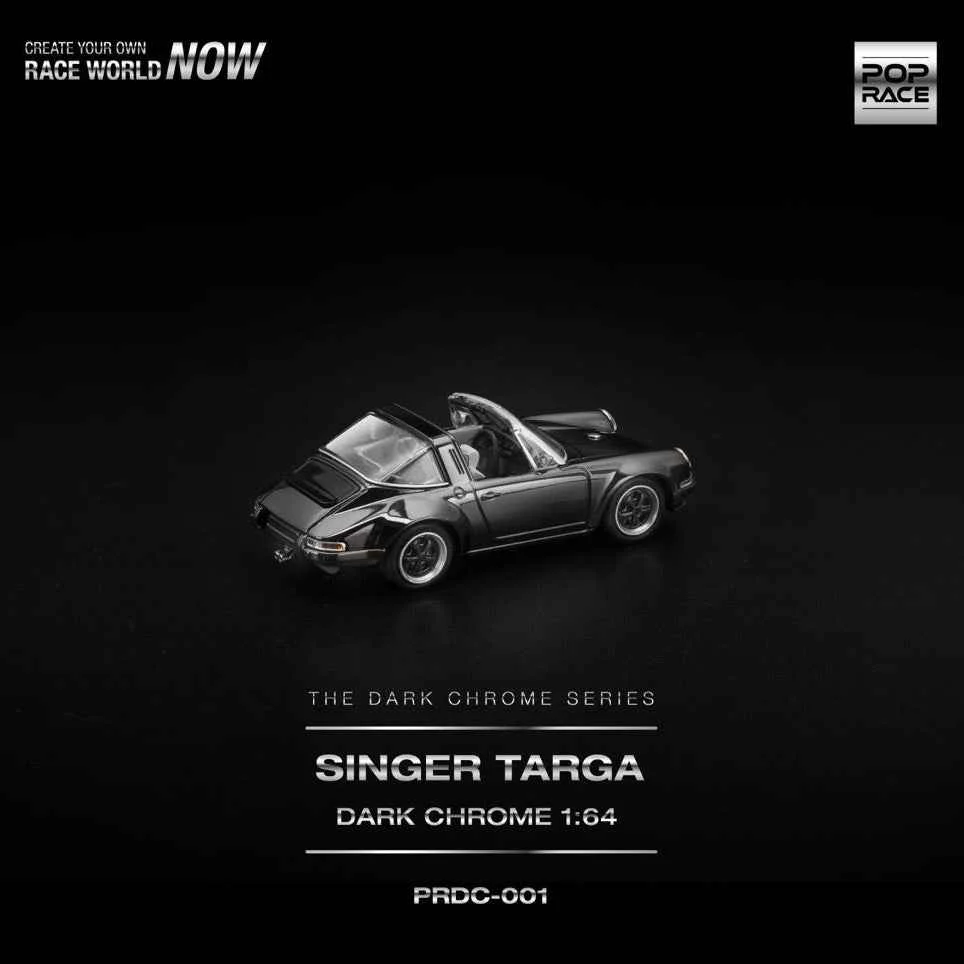 Pop Race DC001 1/64 Singer Targa Dark Chrome - Image 8