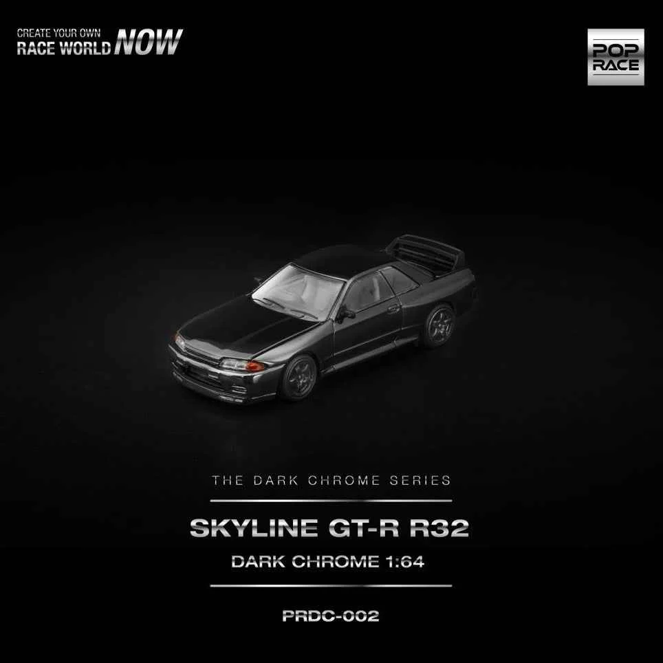 Pop Race DC002 1/64 R32 GT-R Dark Chrome - Image 10