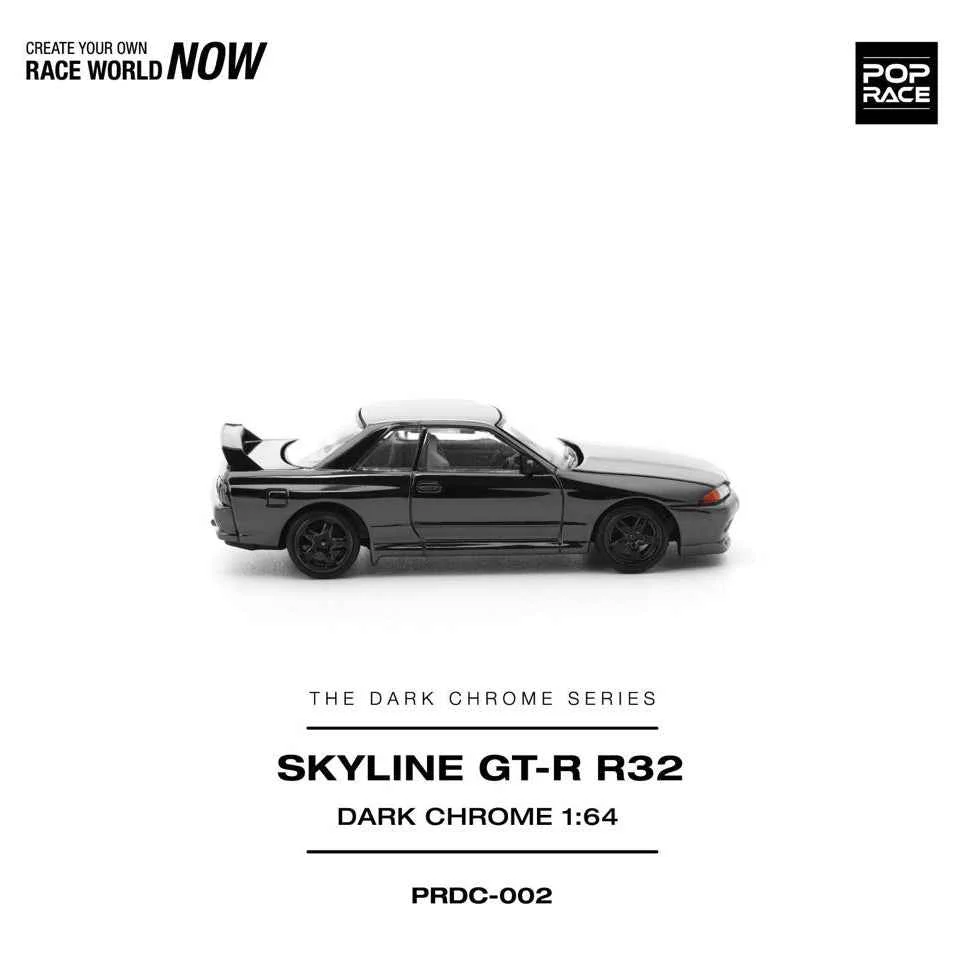 Pop Race DC002 1/64 R32 GT-R Dark Chrome - Image 5