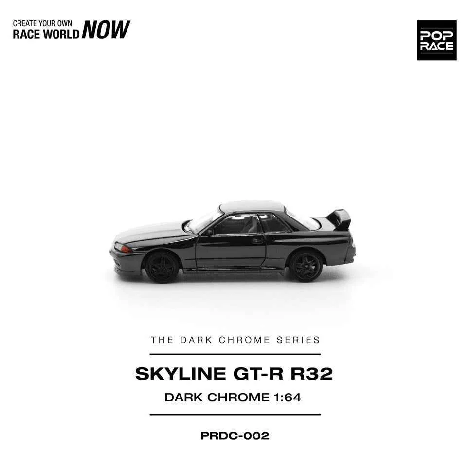 Pop Race DC002 1/64 R32 GT-R Dark Chrome - Image 8