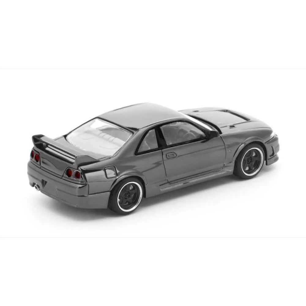 Pop Race DC003 1/64 R33 GT-R Dark Chrome - Image 2