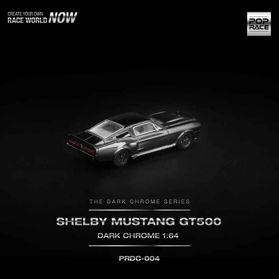 Pop Race DC004 1/64 Shelby Mustang GT500 Dark Chrome - Image 11
