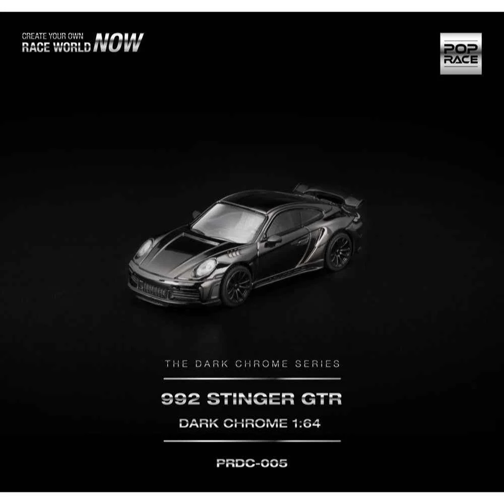 Pop Race DC005 1/64 992 Stinger GTR Dark Chrome - Image 2