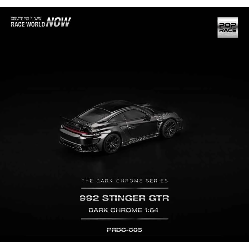 Pop Race DC005 1/64 992 Stinger GTR Dark Chrome - Image 3