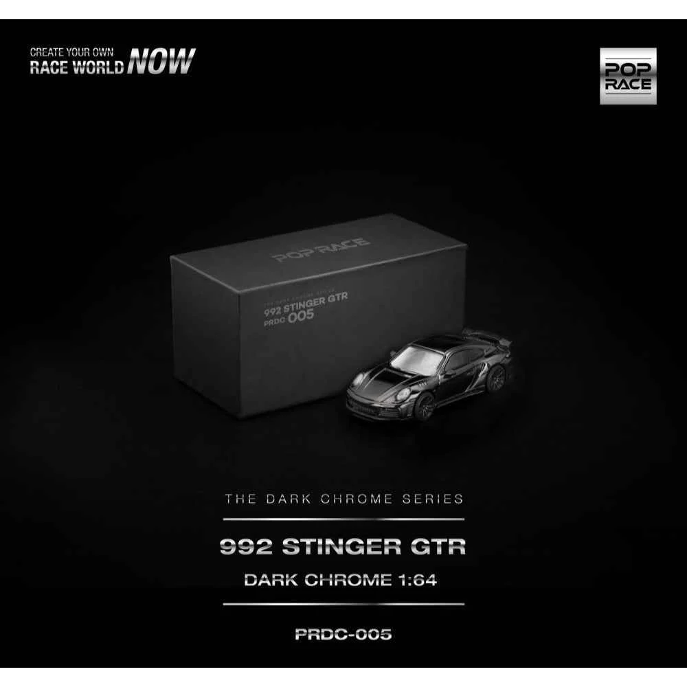 Pop Race DC005 1/64 992 Stinger GTR Dark Chrome - Image 4