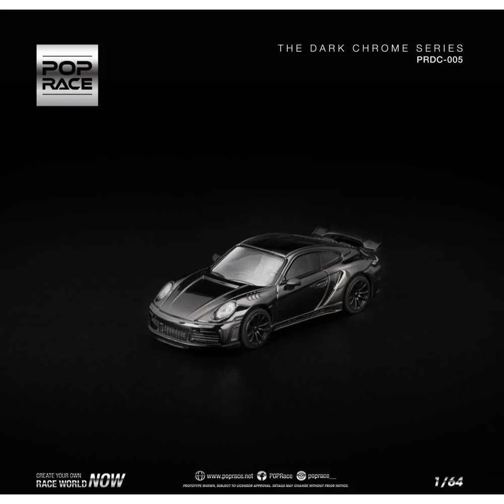Pop Race DC005 1/64 992 Stinger GTR Dark Chrome - Image 5