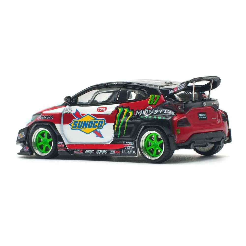 Pop Race PR64-0106 1/64 Pandem GR Yaris Daigo Saito - Image 2