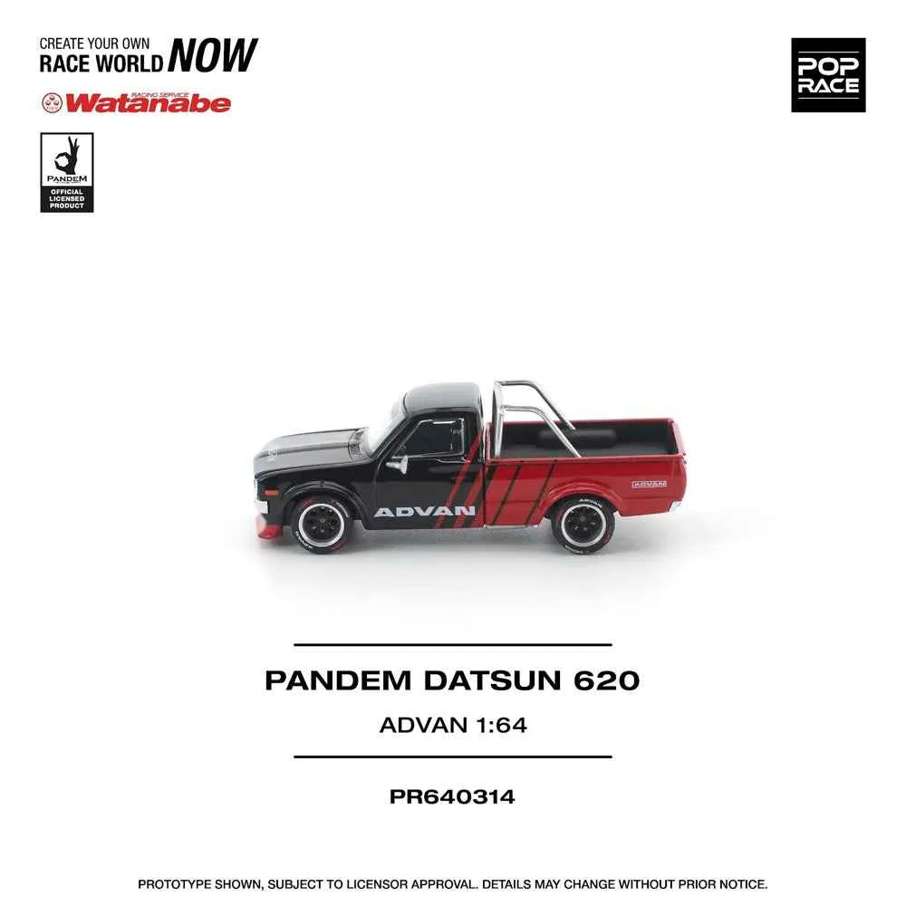 Pop Race PR640314 1/64 Pandem Datsun 620 Advan - Image 8