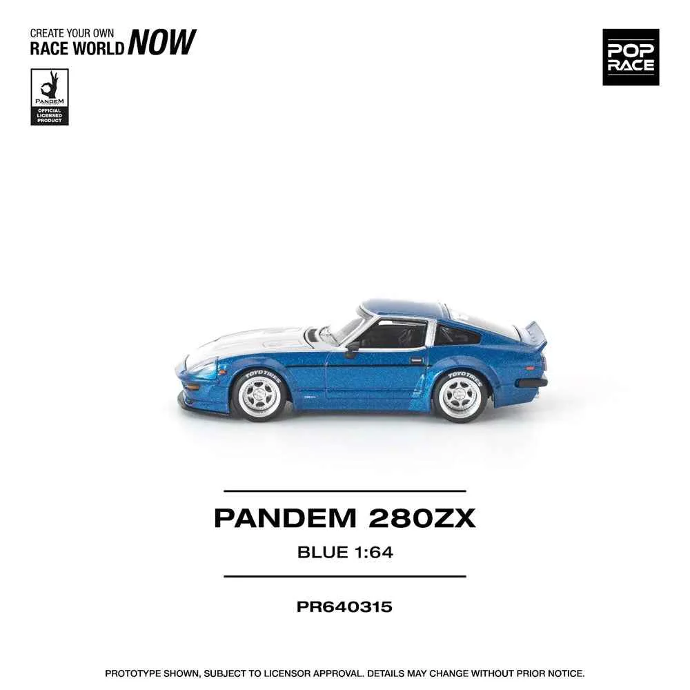Pop Race PR640315 1/64 Pandem 280ZX Blue - Image 5