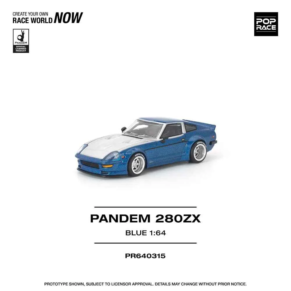 Pop Race PR640315 1/64 Pandem 280ZX Blue - Image 6