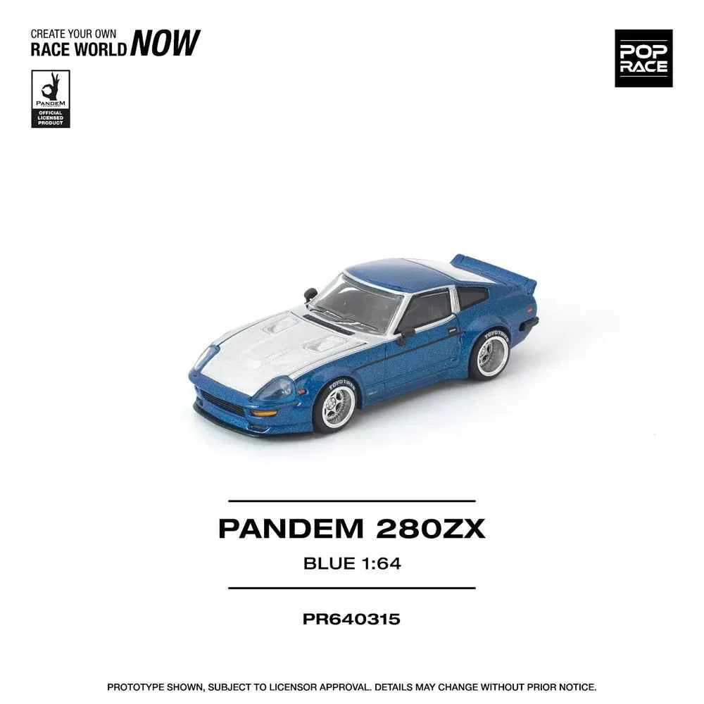 Pop Race PR640315 1/64 Pandem 280ZX Blue - Image 7