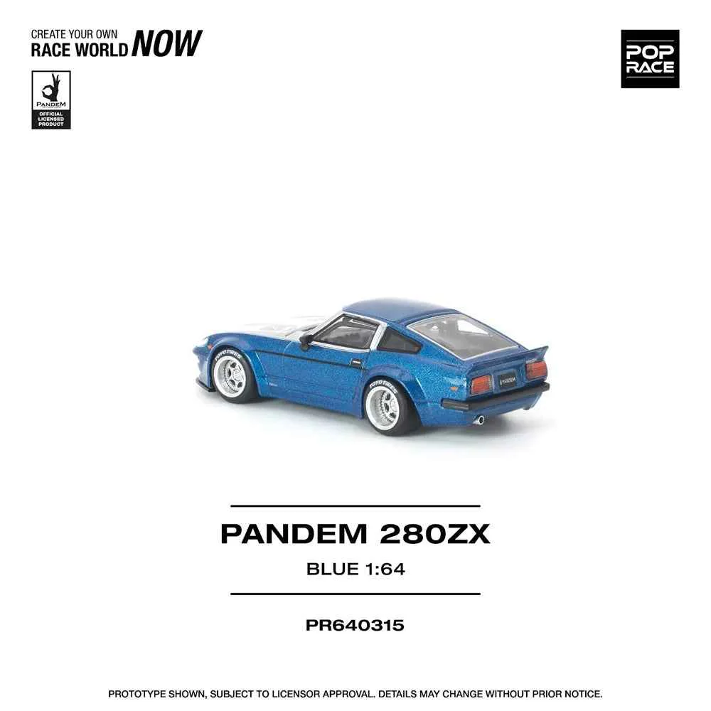 Pop Race PR640315 1/64 Pandem 280ZX Blue - Image 8