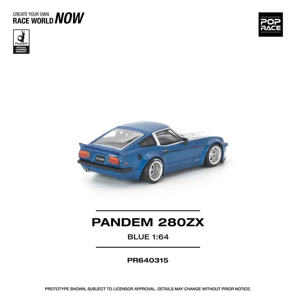 Pop Race PR640315 1/64 Pandem 280ZX Blue - Image 9