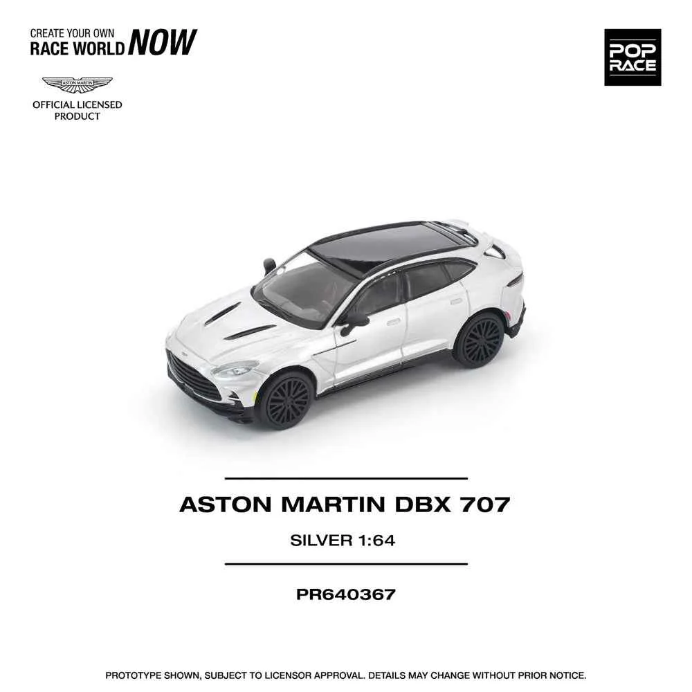 Pop Race PR640367 1/64 Aston Martin Dbx 707 Silver - Image 6