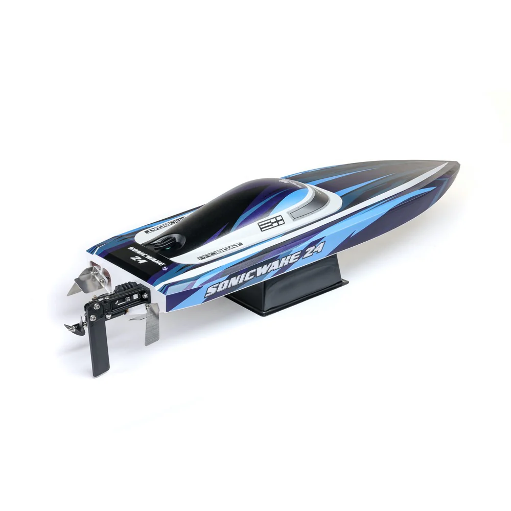 Pro Boat PRB-1992T2 Sonicwake 24inch Self-Righting Brushless Deep-V Boat RTR Blue - Image 8
