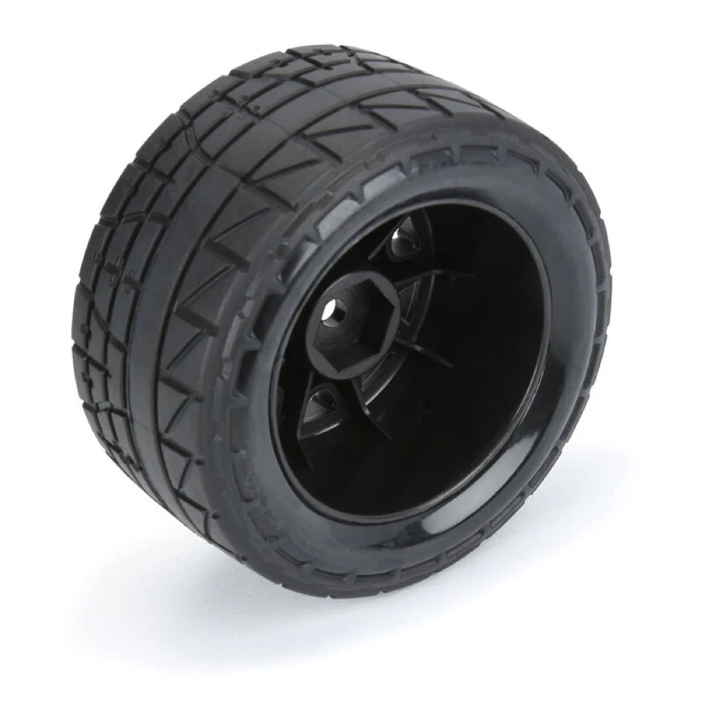 Proline 1028710 Menace F/R Tyre Mounted on 12mm Black Raid Wheels Granite Grom - Image 3