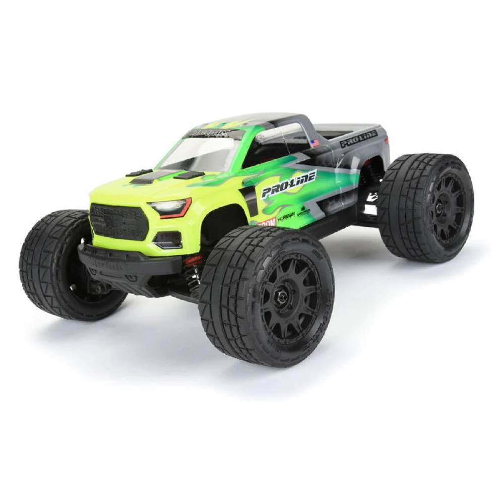 Proline 1028710 Menace F/R Tyre Mounted on 12mm Black Raid Wheels Granite Grom - Image 6