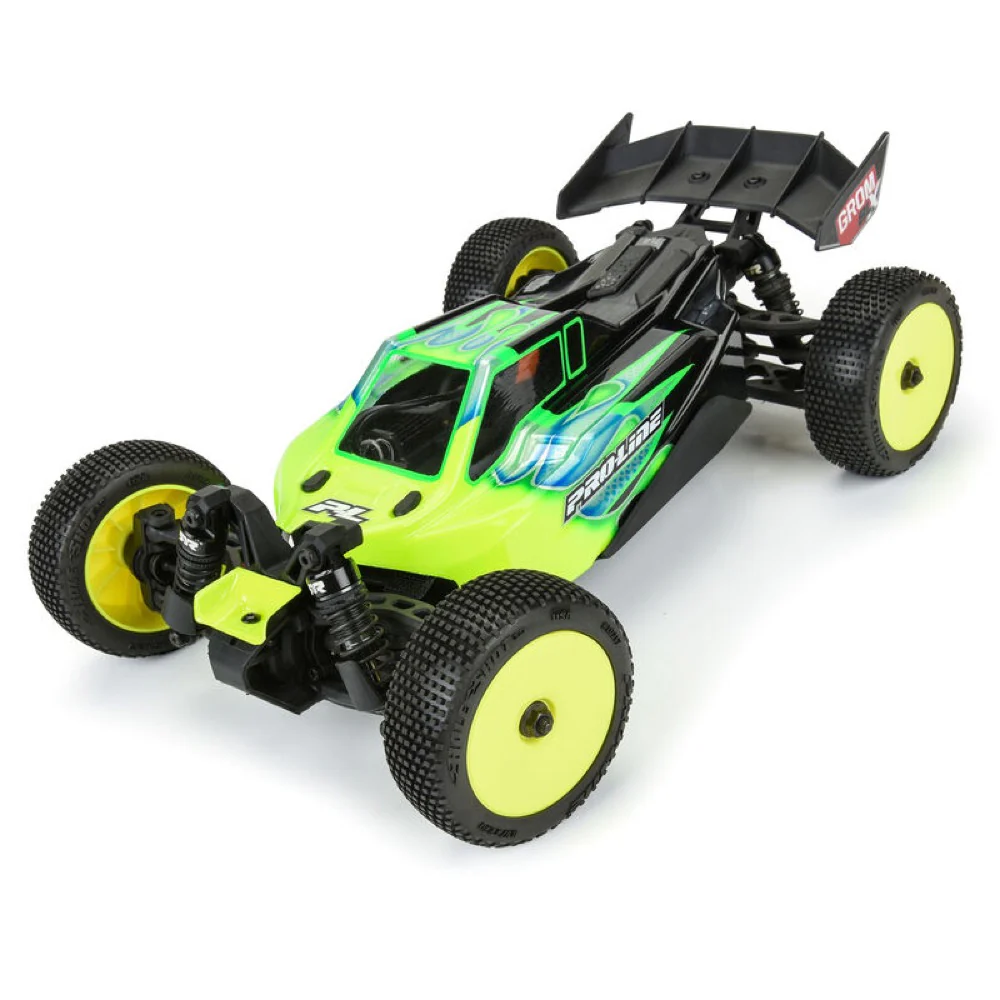 Proline 1031712 Hole Shot 3.0 Buggy Tyres Mounted On Velocity Wheels Yellow Arrma Typhon Grom - Image 6