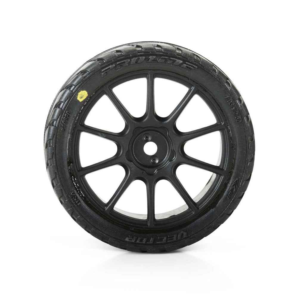 Proline 1032010 Vector Tyre Set Mounted on Black Mach 10 Wheels Arrma Typhon Grom - Image 3
