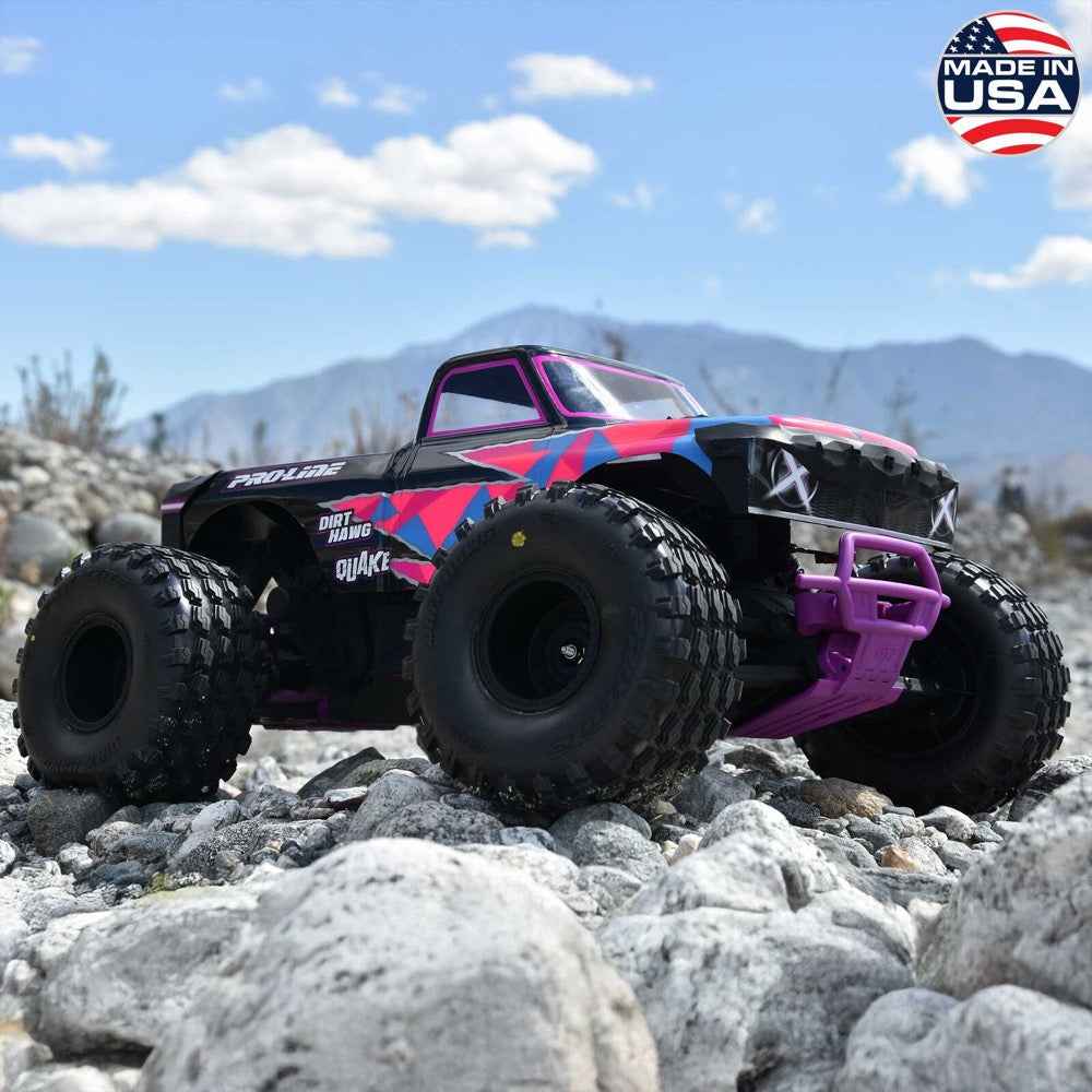 Proline 1033910 Dirt Hawg 2.0 F/R 2.6in MT Tyres Mounted on Black Arrma Wheels 2pcs Arrma Quake Gorgon - Image 8