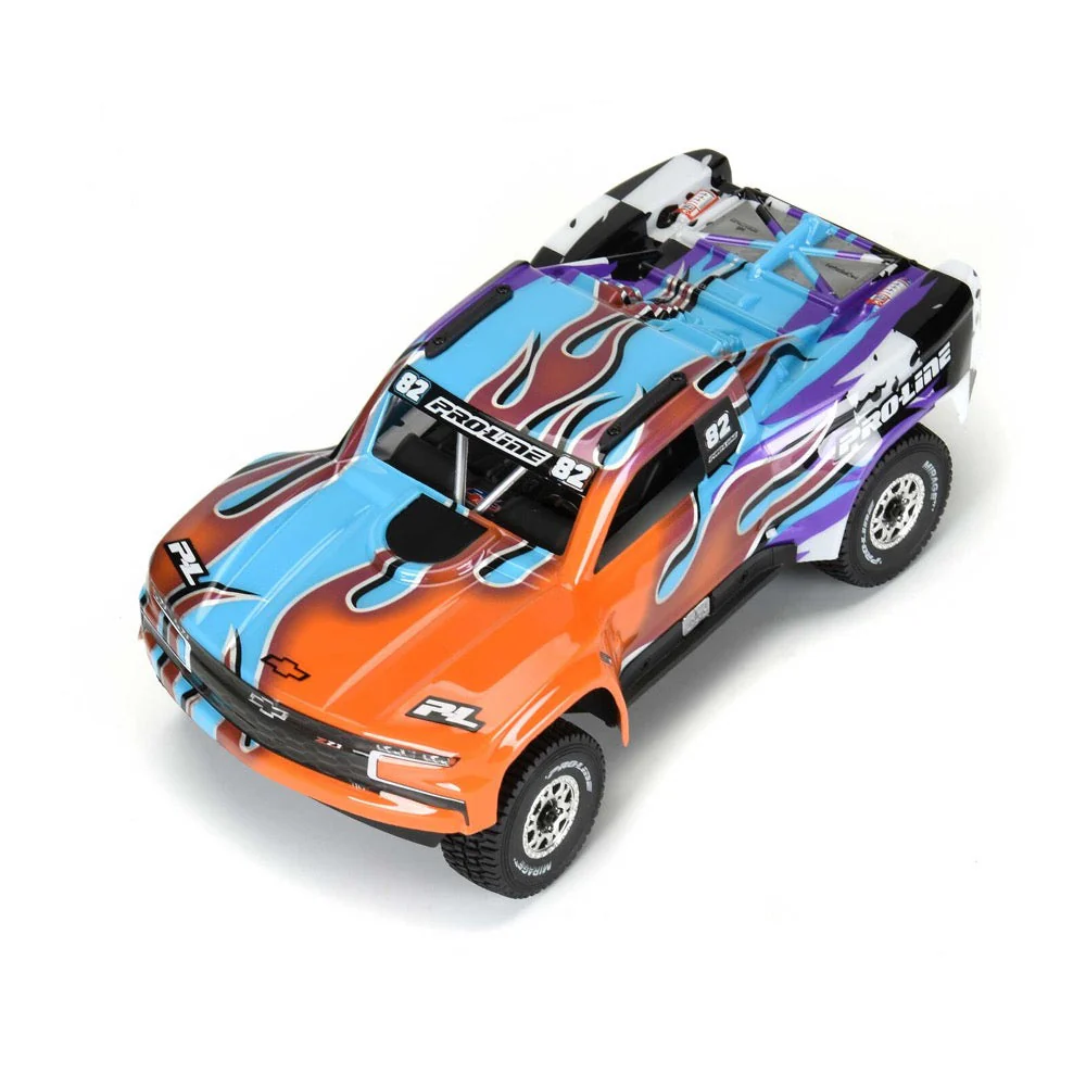 Proline 367522 Limited Edition Painted 2019 Chevy Silverado Body Fire and Ice Arrma Mojave Grom - Image 2