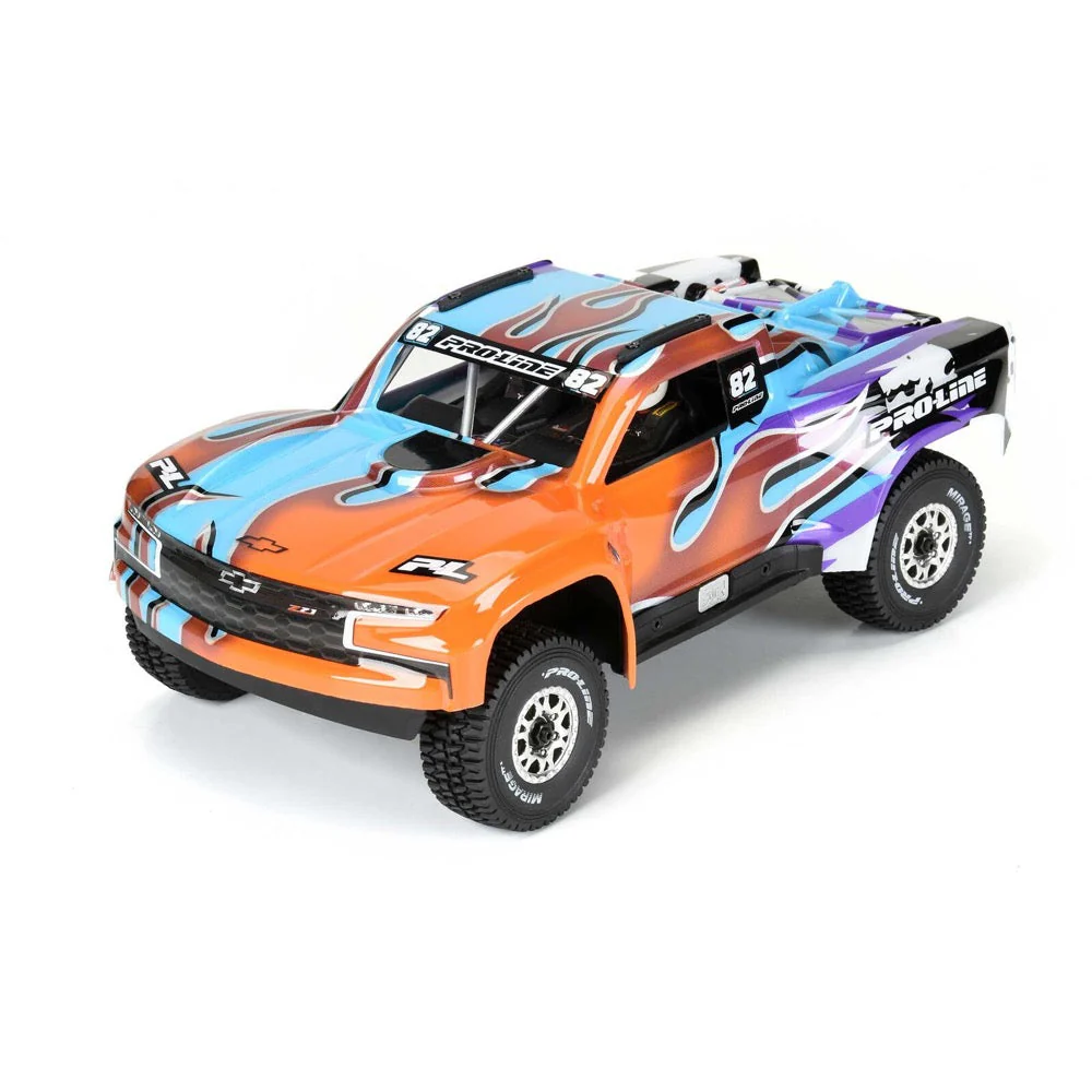 Proline 367522 Limited Edition Painted 2019 Chevy Silverado Body Fire and Ice Arrma Mojave Grom - Image 3