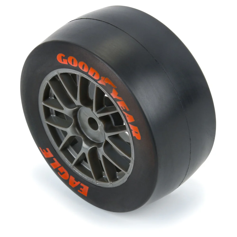 Proline Goodyear Eagle Mounted Super Soft Tyre Set F/R, Gray, Losi NASCAR - Image 3