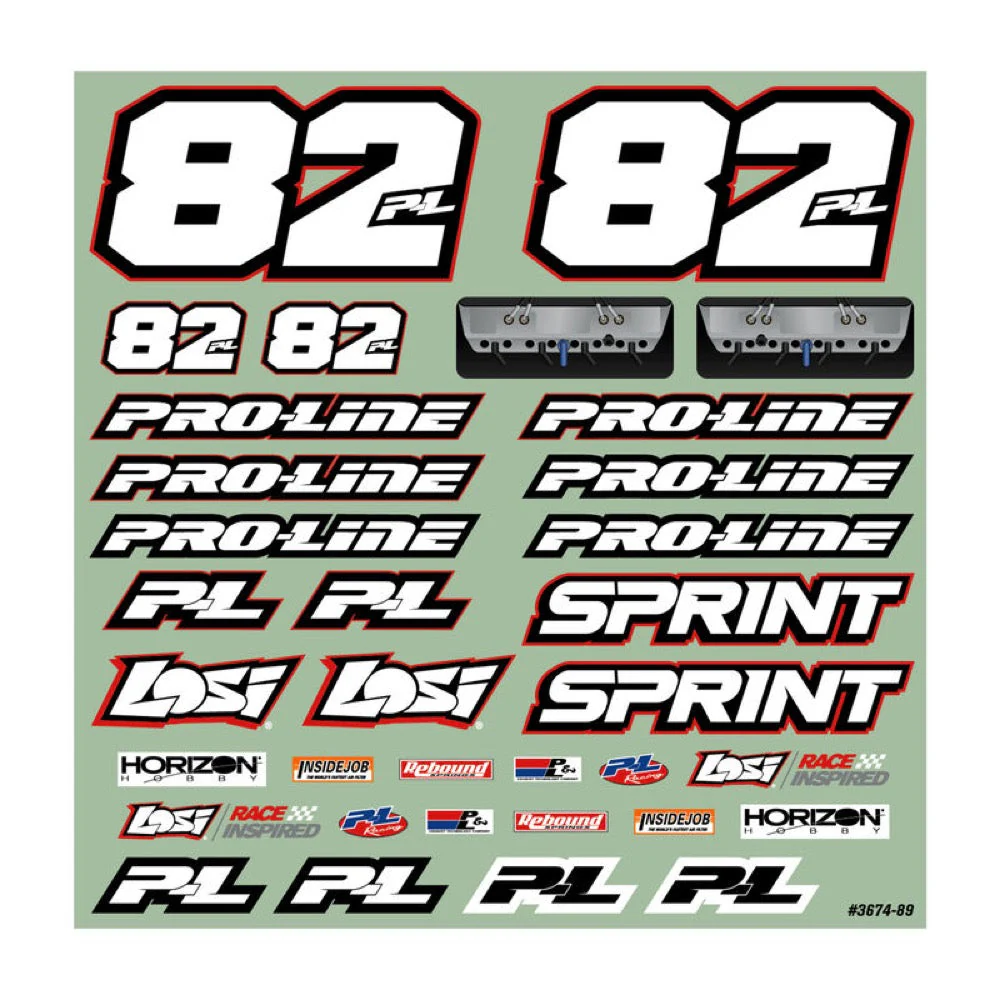 Proline Lightweight Sprint Car Body Panel Kit 22S Sprint Car PRO367400 - Image 10