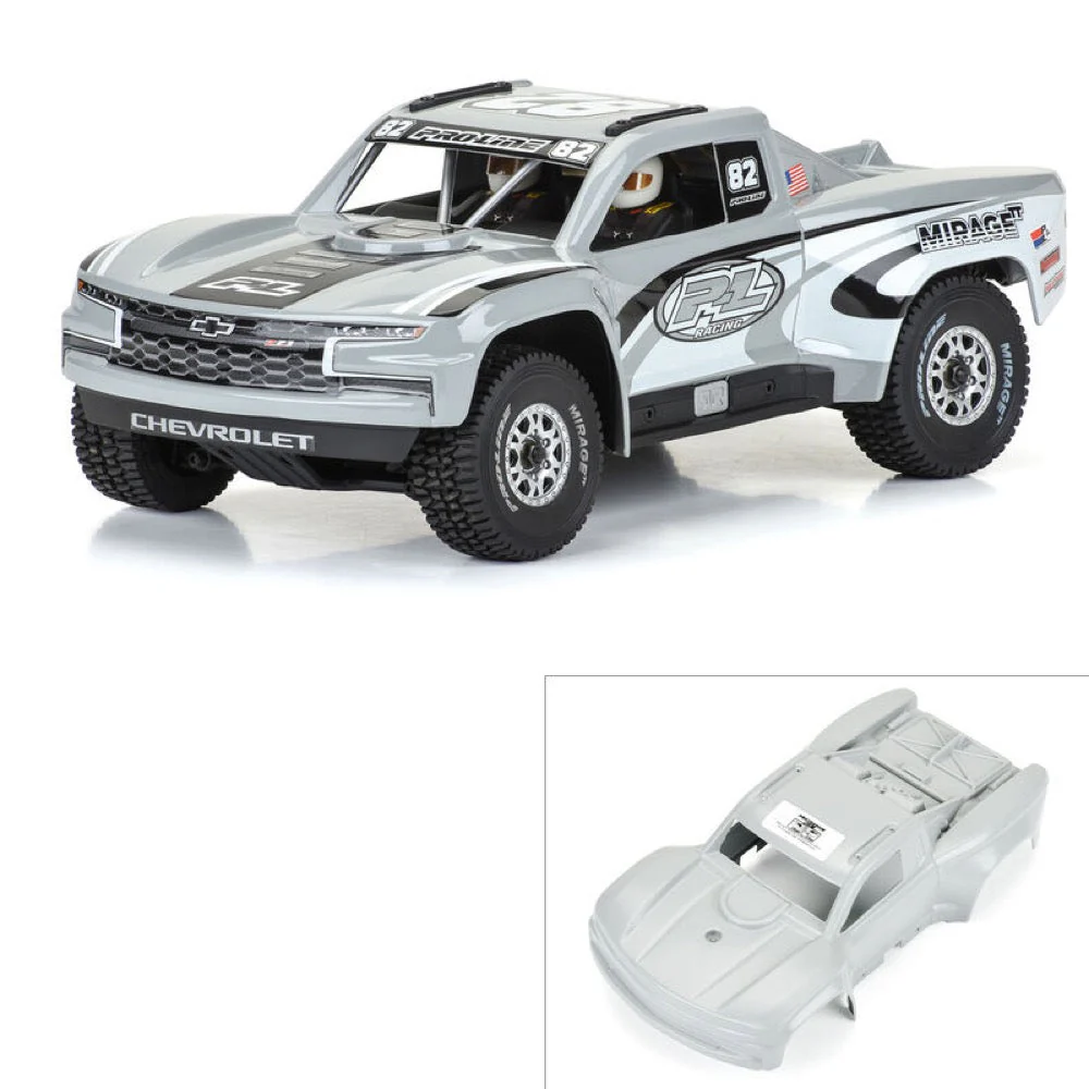 Proline Pre-Cut 2019 Chevy Silverado Grey Tough-Colour Trophy Truck Body Mojave Grom PRO367514