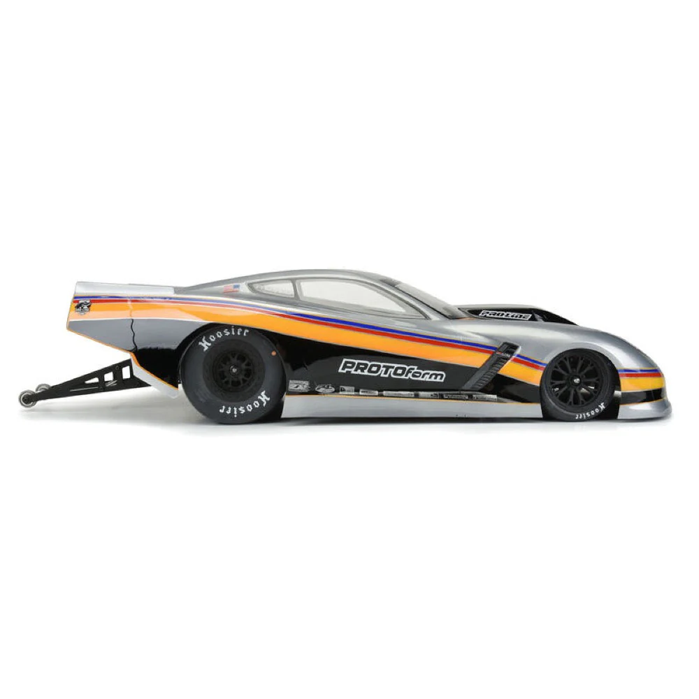 Proline PRM157140 1/10 Chevrolet Corvette C7 Pro Mod Clear Body suit No Prep and Traxxas Drag Car - Image 3