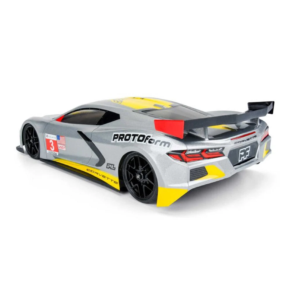 Proline PRM157425 1/10 Chevrolet Corvette C8 190mm Clear Touring Car Body - Image 4