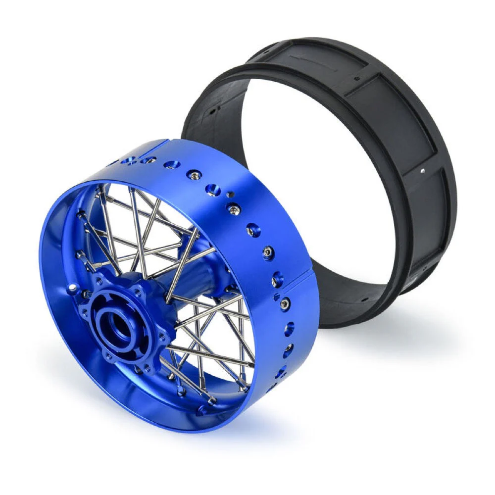 Proline Pro-Spec Assembled Aluminium Rear Wheel V2 Bead Blue Promoto-SM PRO284800T1 - Image 4