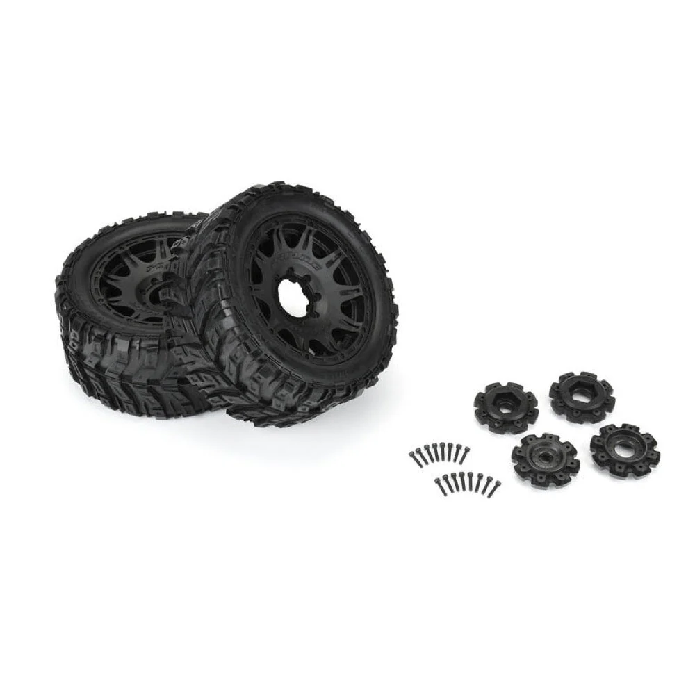 Proline PRO1017611 1/6 Masher X 5.7in HP Belted Tyres Mounted on Raid Wheels 2pcs - Image 4