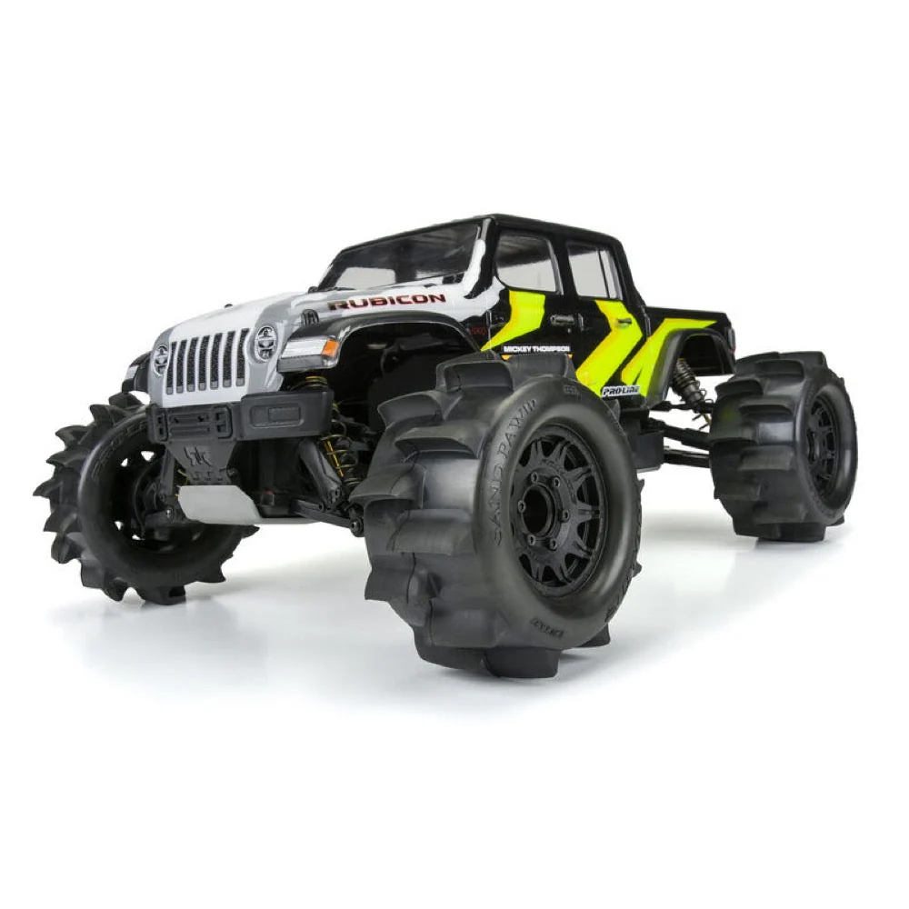 Proline PRO1024910 Sand Paw HP Belt 2.8in Sand Truck Tyres Mounted on Raid Black Wheels 2pcs - Image 8