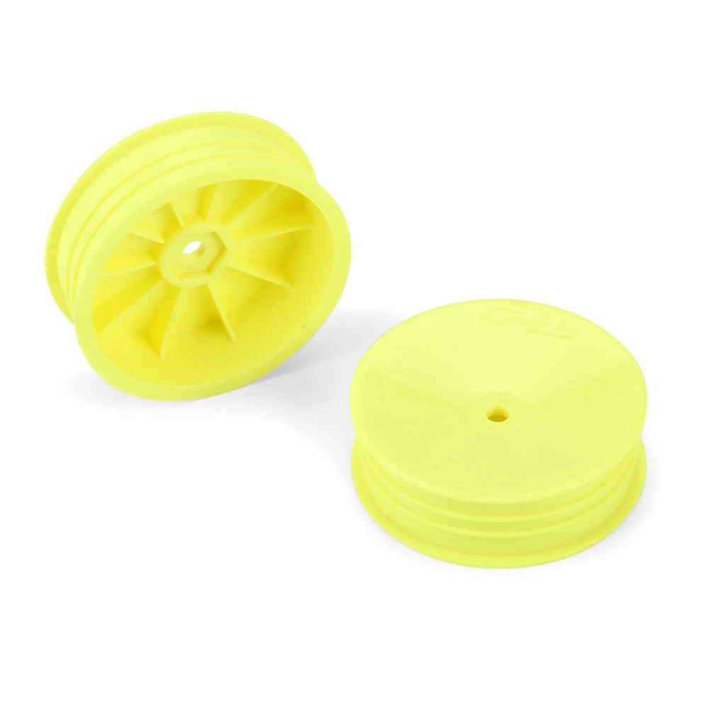 Proline PRO284902 Velocity 2.0 Narrow 2WD Front 2.2in 12mm Buggy Wheels Yellow 2pcs - Image 3