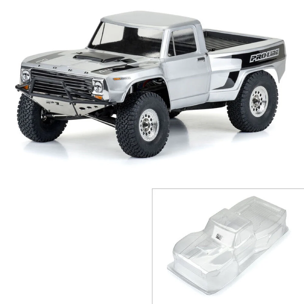Proline PRO364700 1967 Ford F-100 Pre-Runner Clear Body suit 313mm Crawlers