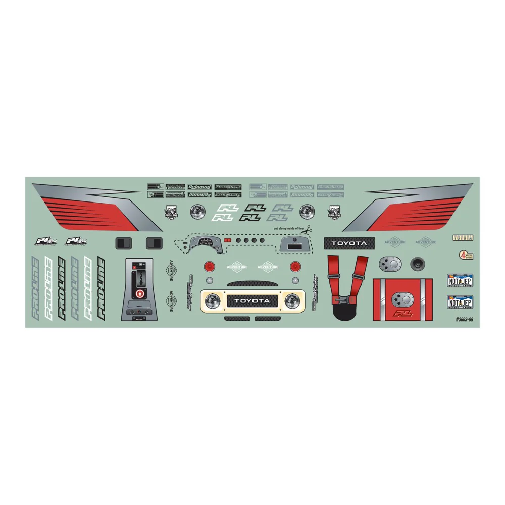 Proline PRO366300 1979 Toyota Land Cruiser FJ40 Clear Body with Trail Cage SCX24 - Image 7