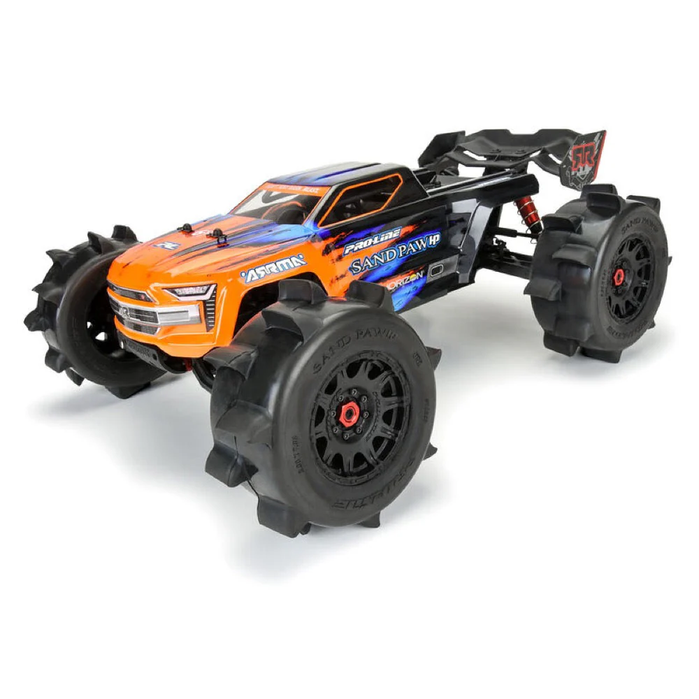 Proline Sand Paw HP Belted 3.8 inch Monster Truck Tyres Mounted on 17mm Black Raid Wheels 2pcs PRO1026810 - Image 5