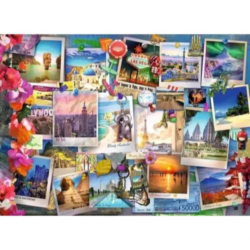 Ravensburger 01489-8 World Travel Pinboard Puzzle 500pc Jigsaw Puzzle - Image 2