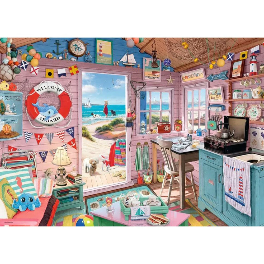 Ravensburger 00032-7 My Haven No.7 The Beach Hut 1000pc Jigsaw Puzzle - Image 2