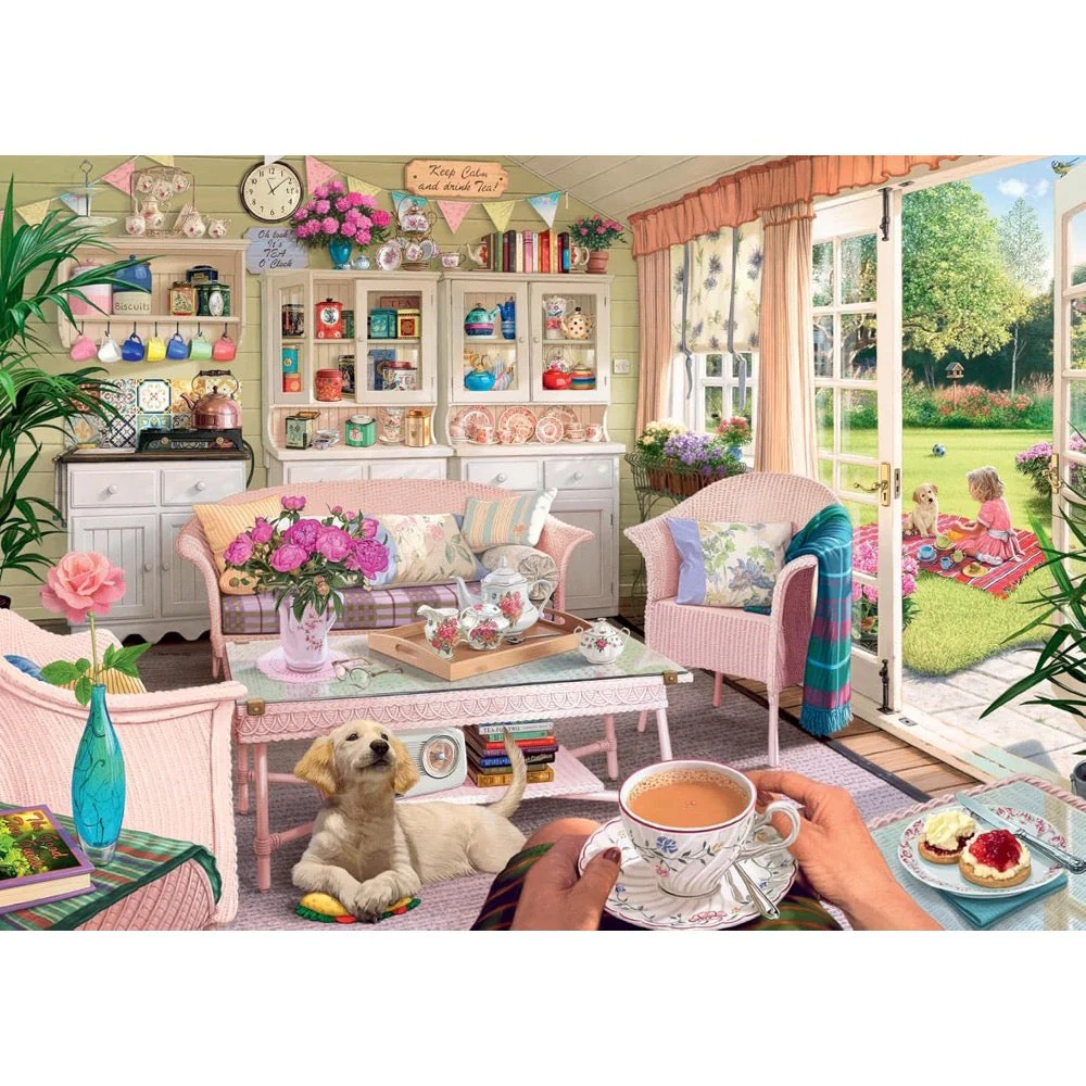 Ravensburger 00164-5 My Haven No.12 the Tea Shed 1000pc Jigsaw Puzzle - Image 2