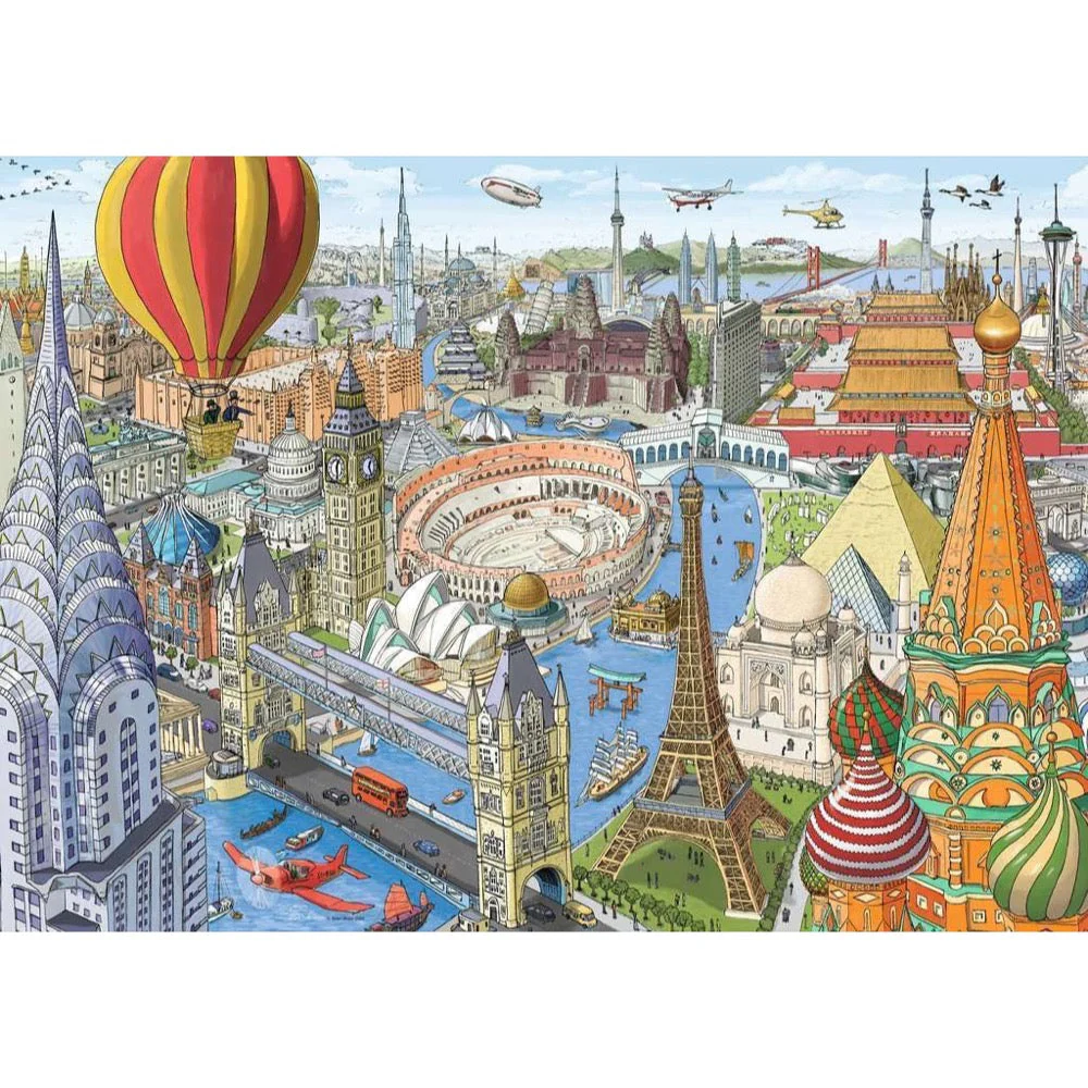 Ravensburger 00169-0 Around the World in 80 Days 1000pc Jigsaw Puzzle - Image 2